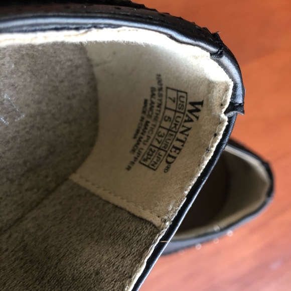 !!SOLD!! NEW NBW WANTED STUDDED OXFORDS sz7 - Picture 4 of 4